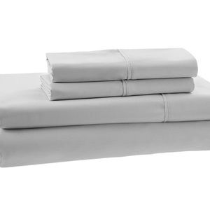 100% Organic Cotton 300 Thread Count Sheet Set - Light Gray, Full - Amazon Aware